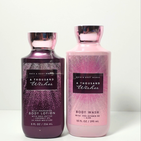 Bath & Body Works Other - Bath & body works a thousand wishes full sz lotion & body wash nwt